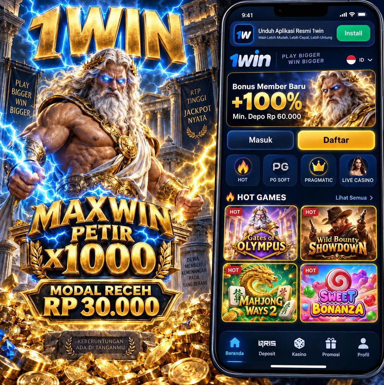 1WIN - 1win Game Slot Online dengan Beragam Tema dan Fitur Bonus