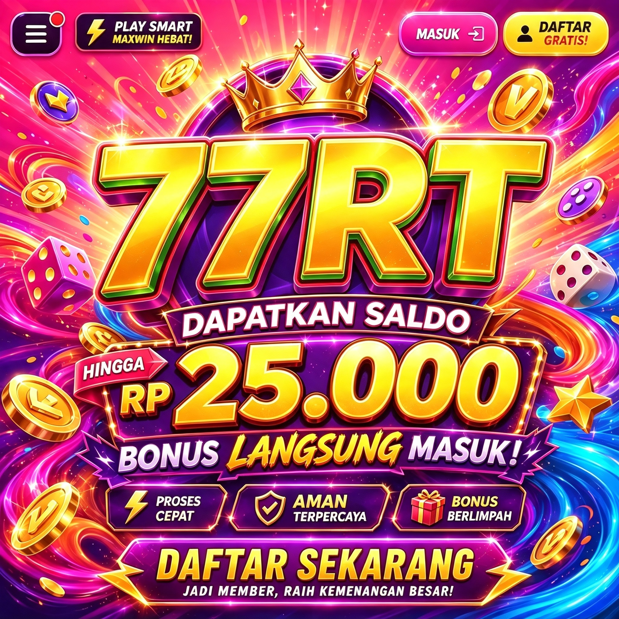 77RT - agen slot online terpercaya di Indonesia dengan slot gacor hari ini terbaik dari slot88 di tahun 2026 ini.
